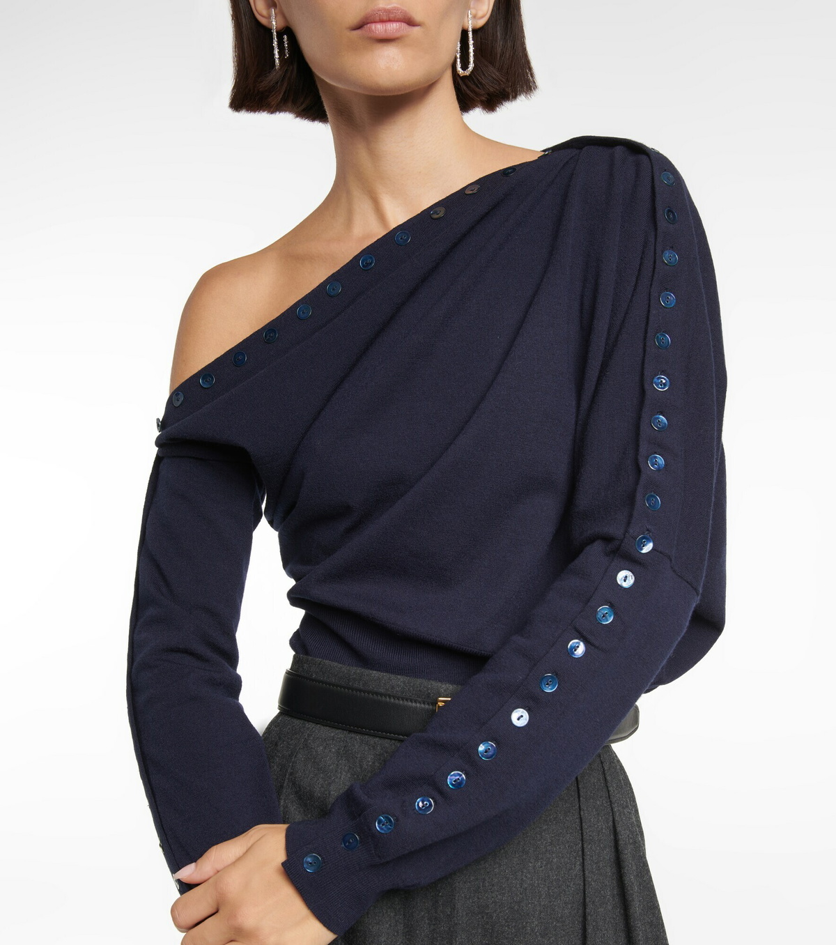 Altuzarra - Cragen one-shoulder wool-blend sweater Altuzarra