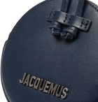 Jacquemus - Le Pitchou Mini Logo-Embellished Leather Pouch with Lanyard - Blue