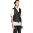 Stolen Girlfriends Club Black Leather Scorpion Rising Vest