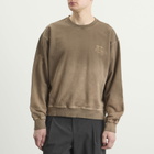 Karma8a Men's Washed Crewneck Sweatshirt in Brown