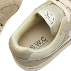 Stepney Workers Club Men's Pearl S-Strike Suede Sneakers in Lt Grey/White