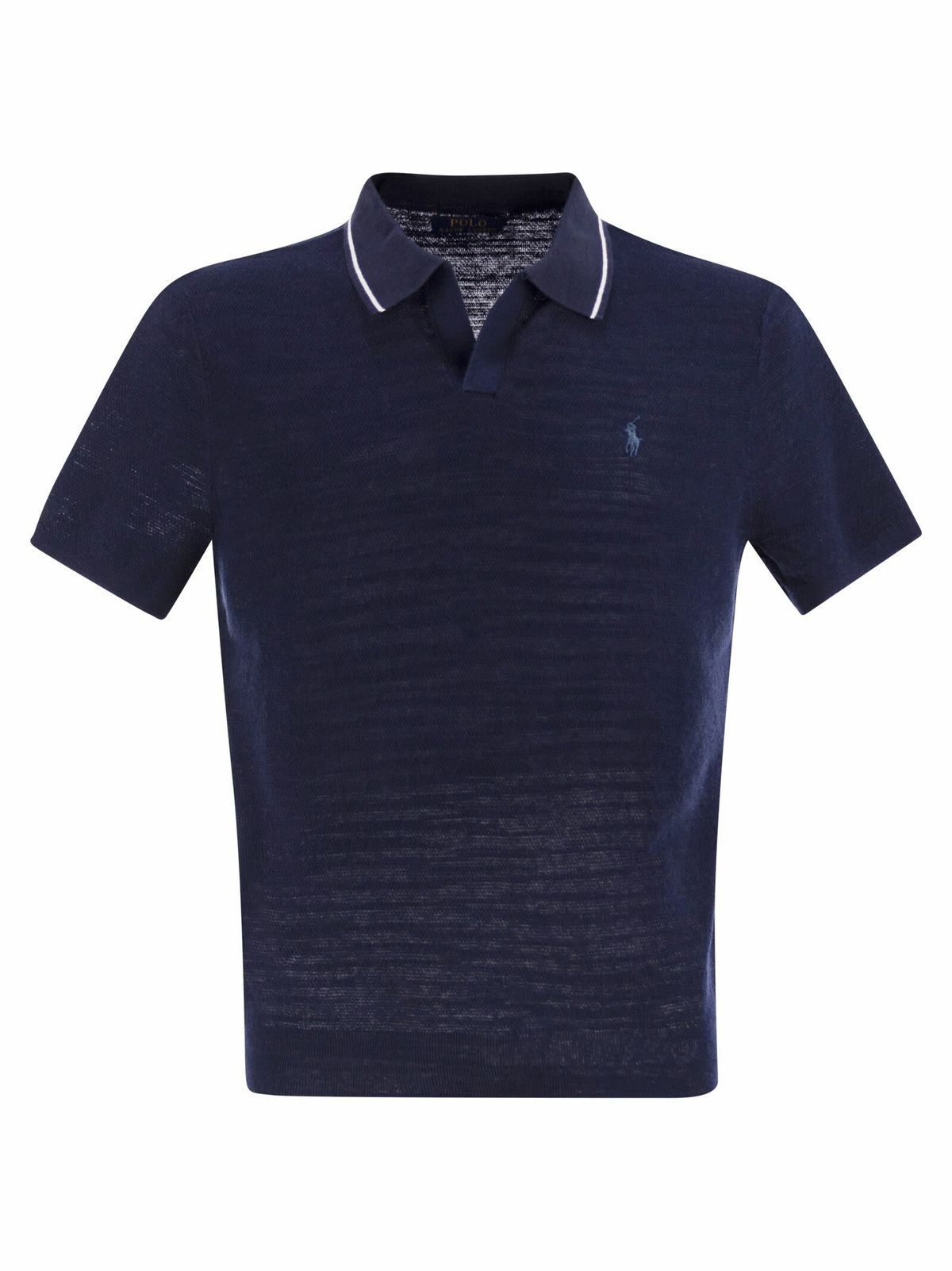 Tシャツ・カットソー Ralph Lauren Textured cotton and linen jersey Polo Ralph Lauren Textured Cotton And Linen Jersey Polo