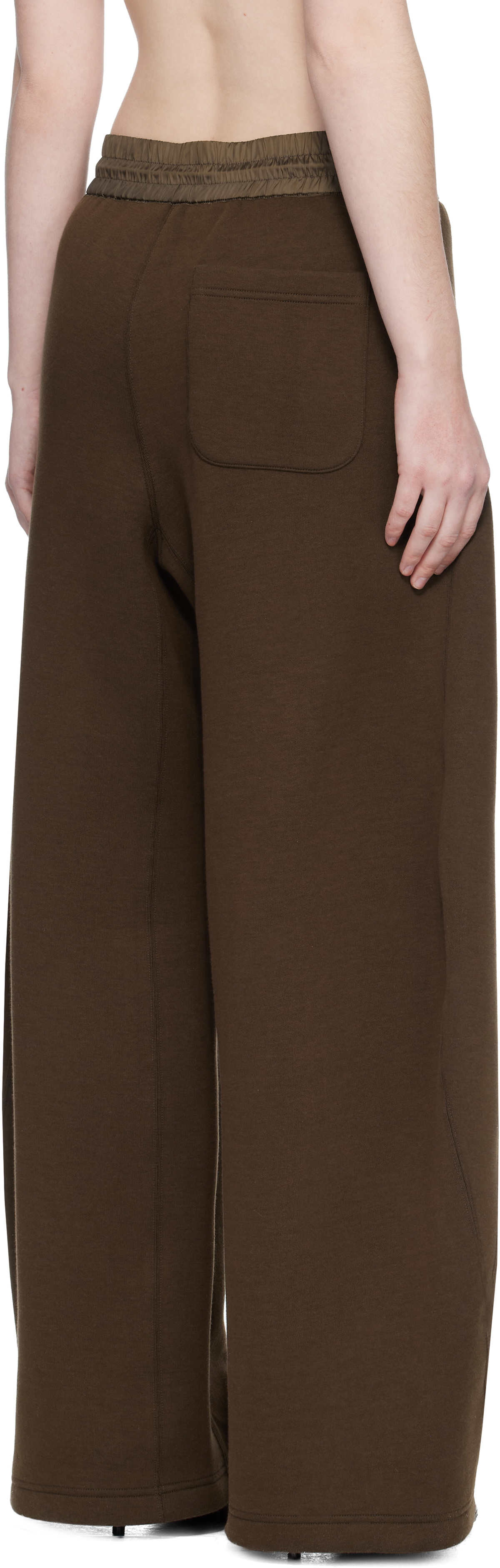 sacai Brown Sponge Sweatpants