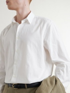 Canali - Garment-Dyed Cotton Shirt - White