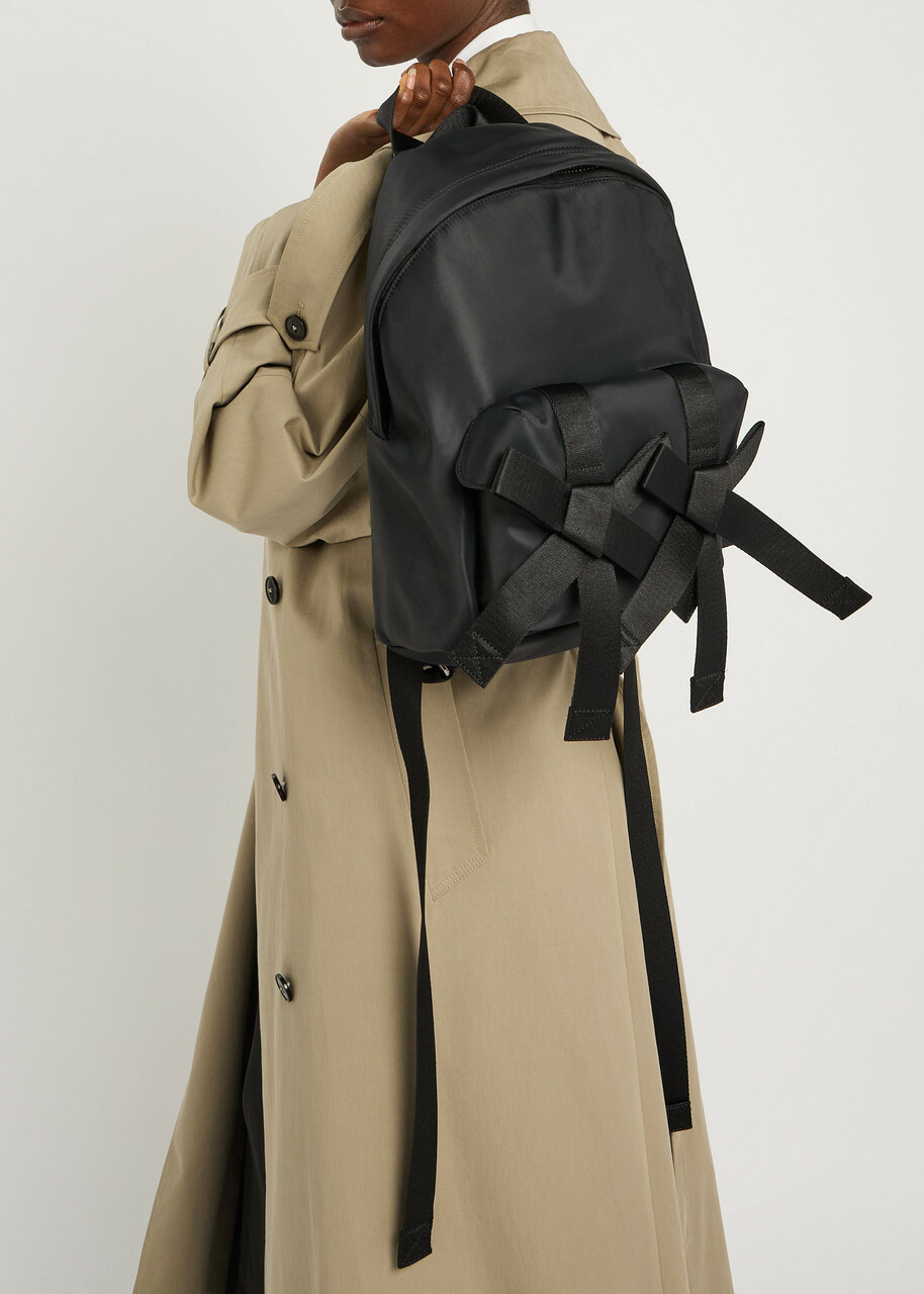 Simone Rocha Bow Nylon Backpack - Black - One Size