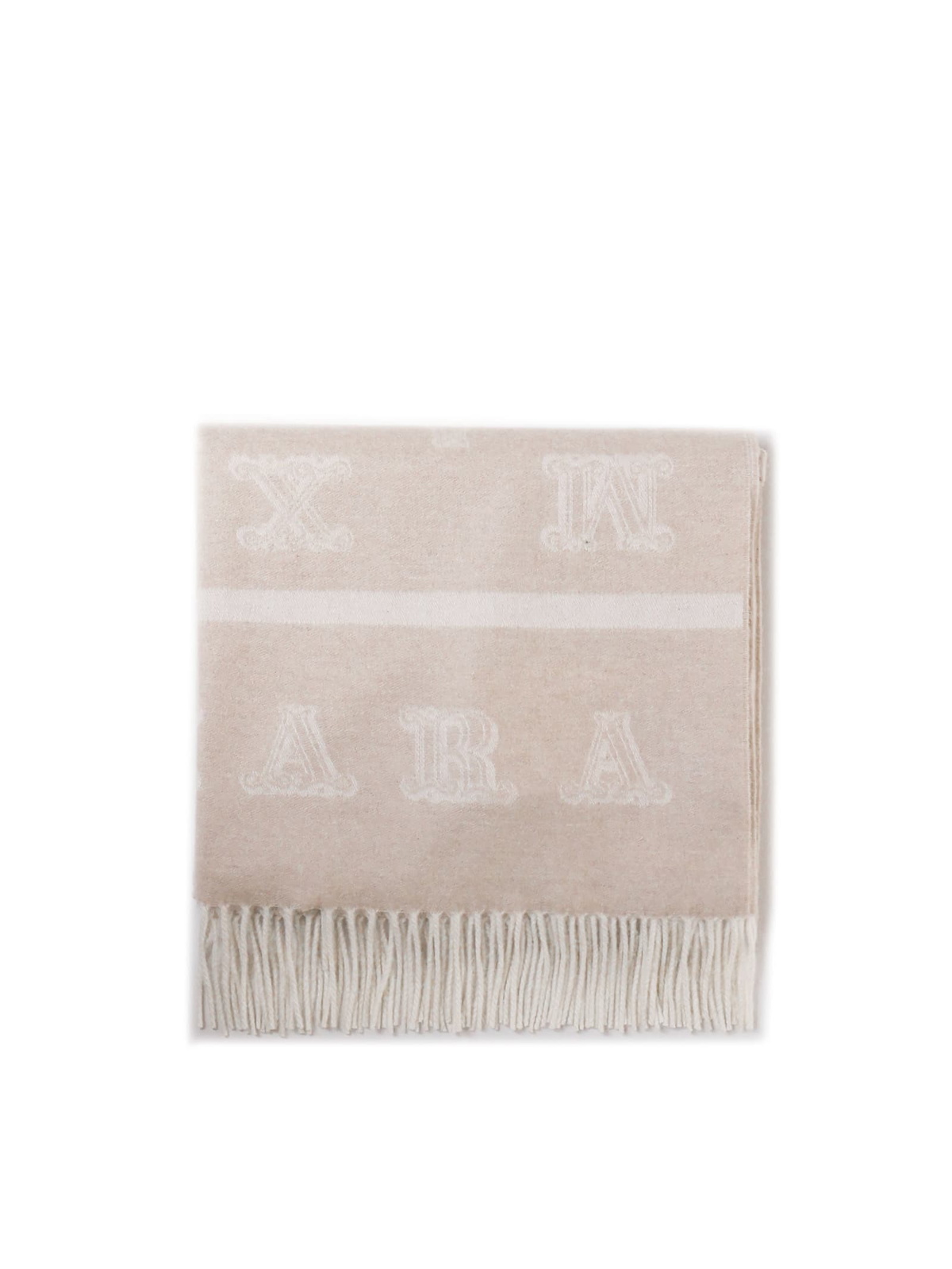 【送料&関税込】Max Mara Logo Patch Fringed Edge Scarf Max Mara Logo Patch Fringed Edge Scarf Max Mara