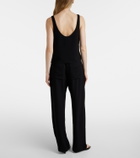 Leset Ari cropped crêpe tank top