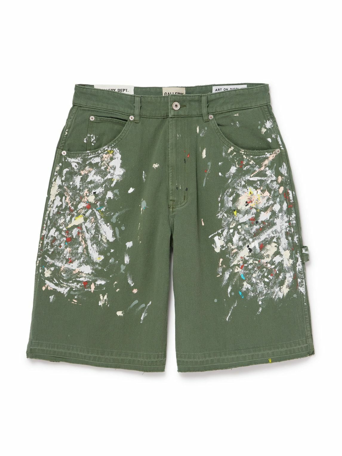Gallery Dept. - Venice Court Wide-Leg Logo-Print Webbing-Trimmed
