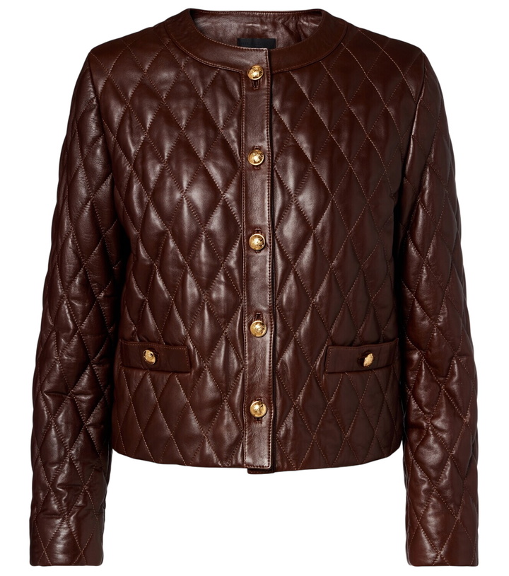 Photo: Nili Lotan Amy cropped quilted leather jacket