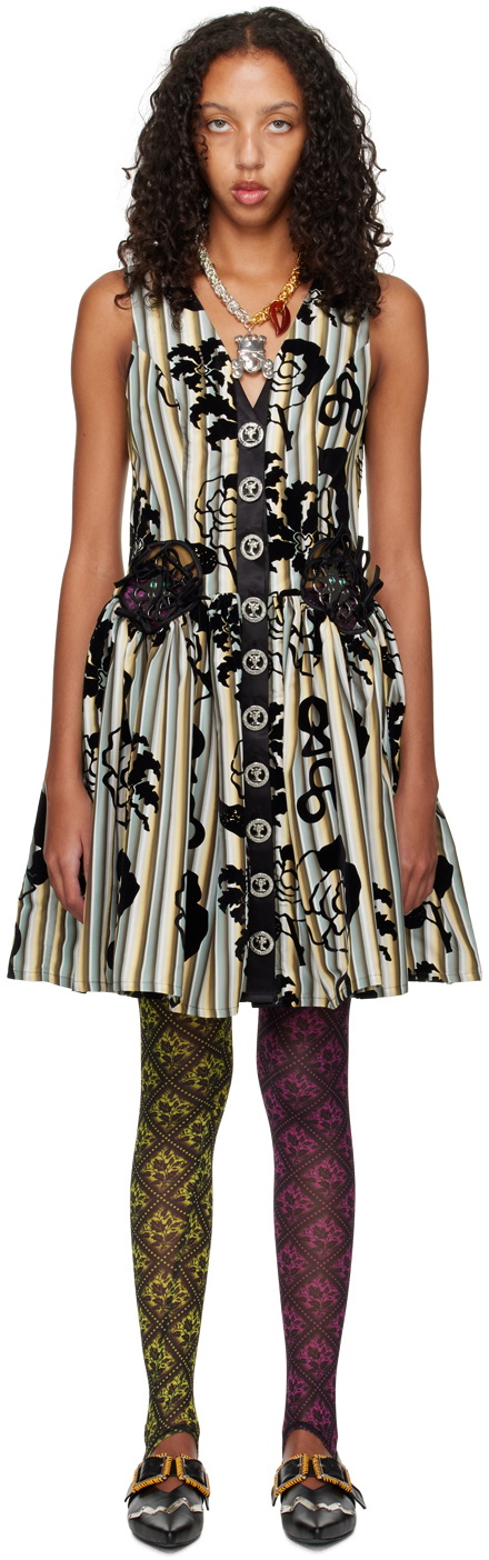 Chopova Lowena Multicolor Gait Midi Dress Chopova Lowena
