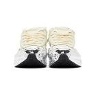 Raf Simons White and Silver adidas Originals Edition Ozweego Sneakers