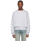 Off-White Grey Airport Tape Sweatshirt