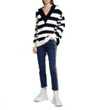 Alexander McQueen Striped wool and cashmere sweater