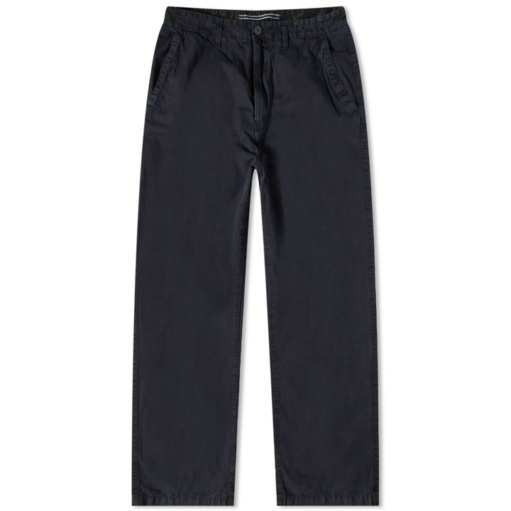 Photo: Stone Island Men's Brushed Cotton Canvas Chino in Navy