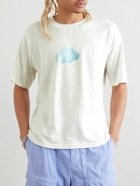POLITE WORLDWIDE® - Dreamy Printed Cotton and Hemp-Blend Jersey T-Shirt - White