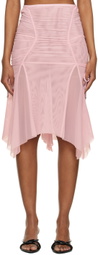 ORIENS Pink Momentum Midi Skirt