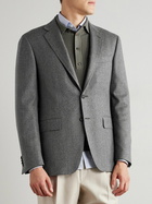 Canali - Impeccabile Double-Breasted Wool Suit Jacket - Gray