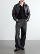 SECOND / LAYER - Friends Waffle-Knit Wool and Cashmere-Blend Zip-Up Sweater - Black