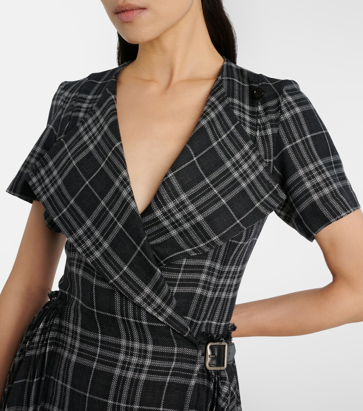 Burberry Meryl checked midi dress