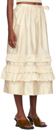 Cawley Off-White Betsy Midi Skirt