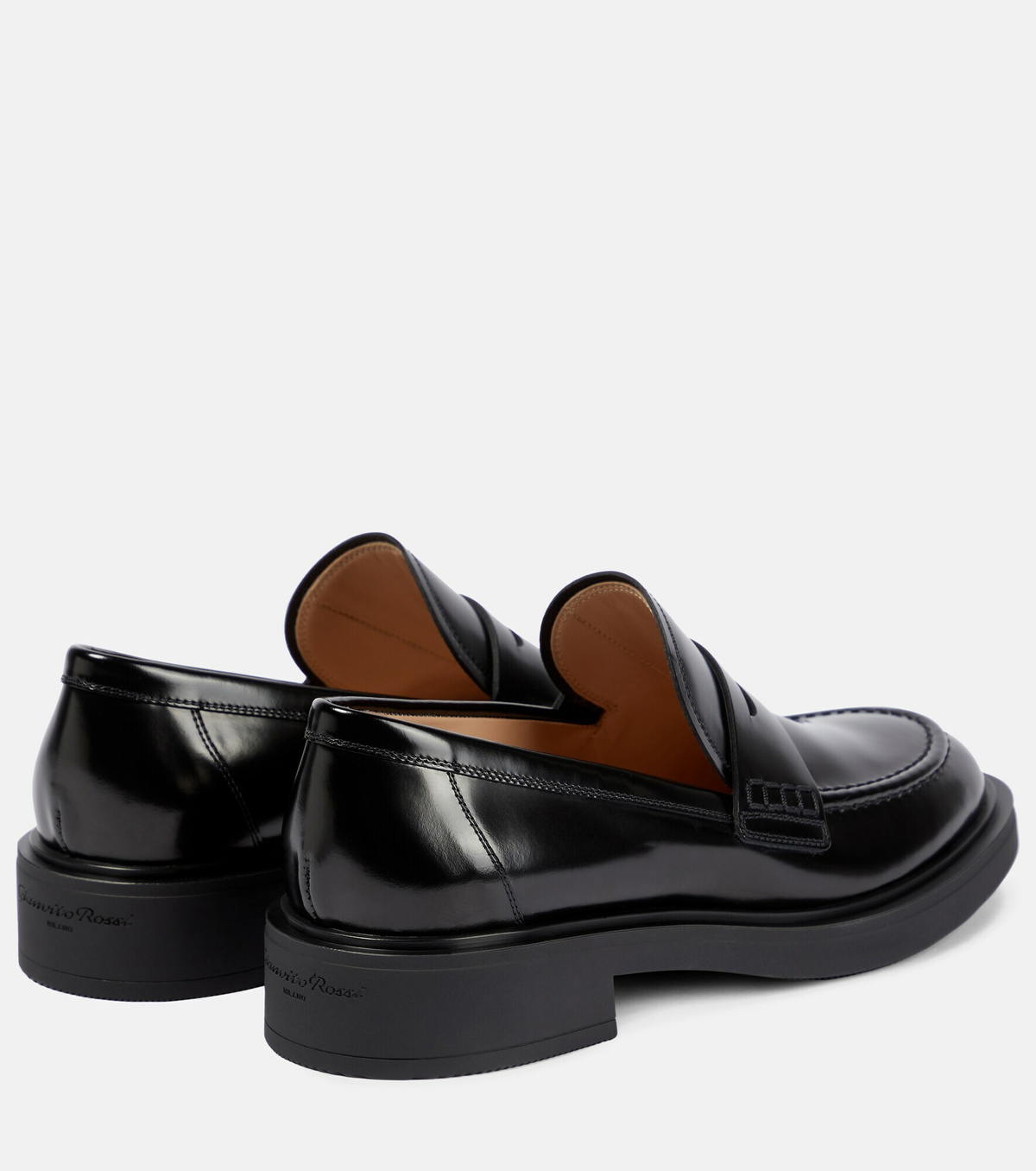 Gianvito Rossi - Harris leather loafers