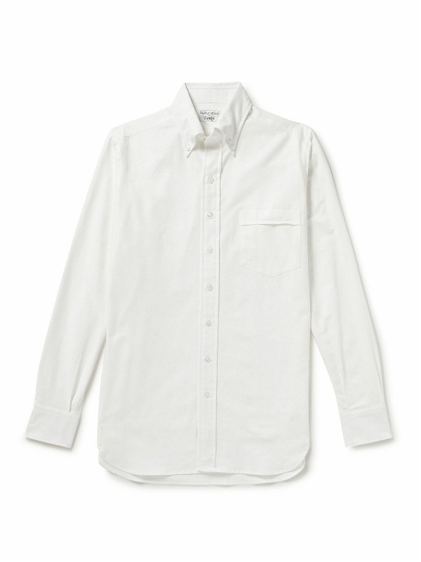 Photo: Kingsman - Button-Down Collar Cotton Oxford Shirt - White