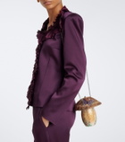 Judith Leiber Couture Mushroom Bella crystal-embellished clutch