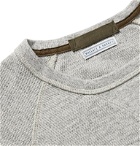 J.Crew - Slim-Fit Wallace & Barnes Garment-Dyed Textured-Cotton Sweatshirt - Gray