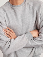 A.PRESSE - Reversible Cotton-Jersey Sweatshirt - Gray