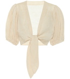 Lisa Marie Fernandez - Linen crop top