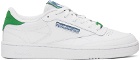Reebok Classics White & Green Club C 85 Sneakers