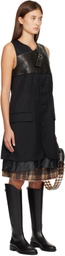 Andersson Bell Black Blazer Cut Sleeveless Midi Dress