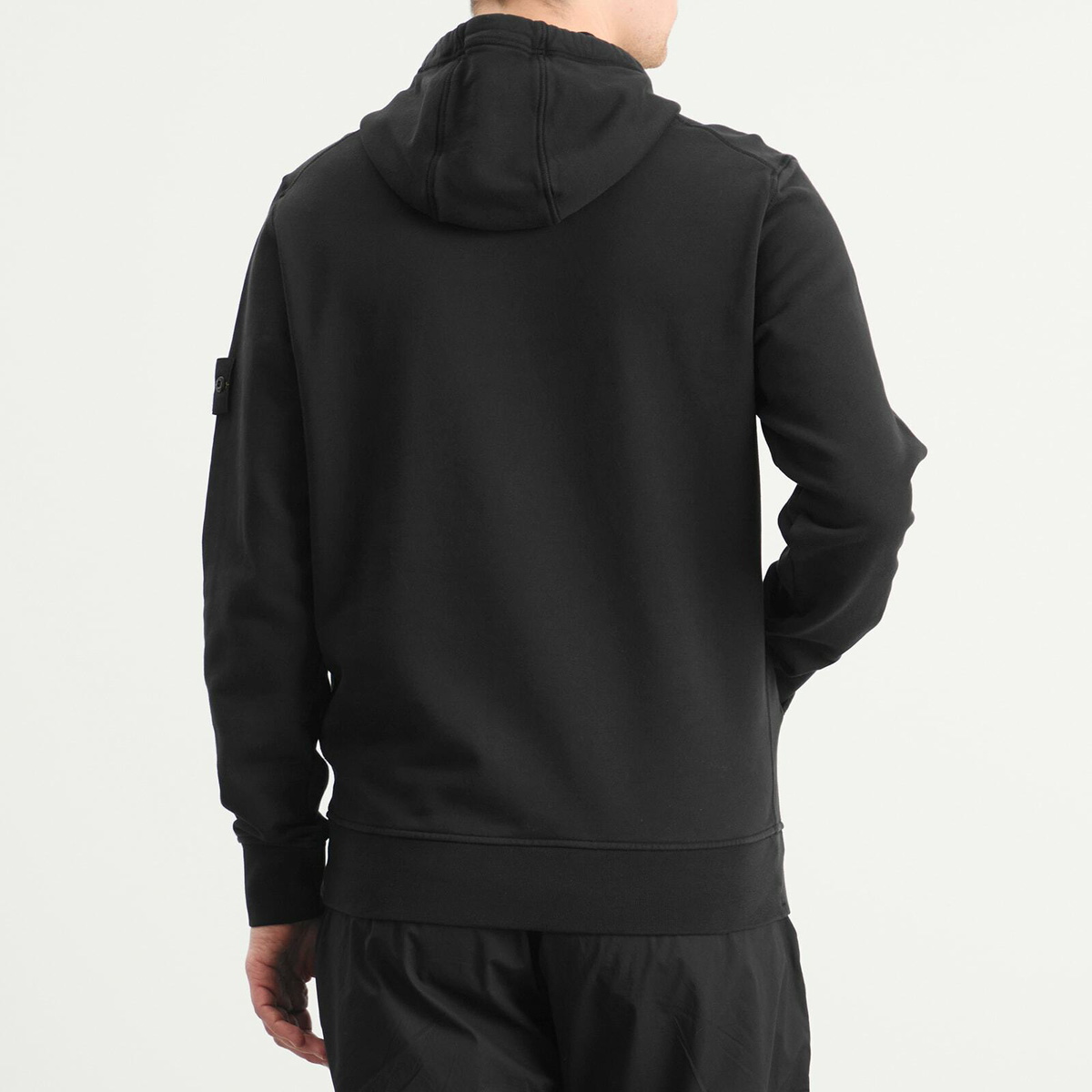 Stone Island Men's Garment Dyed Hoodie in Black