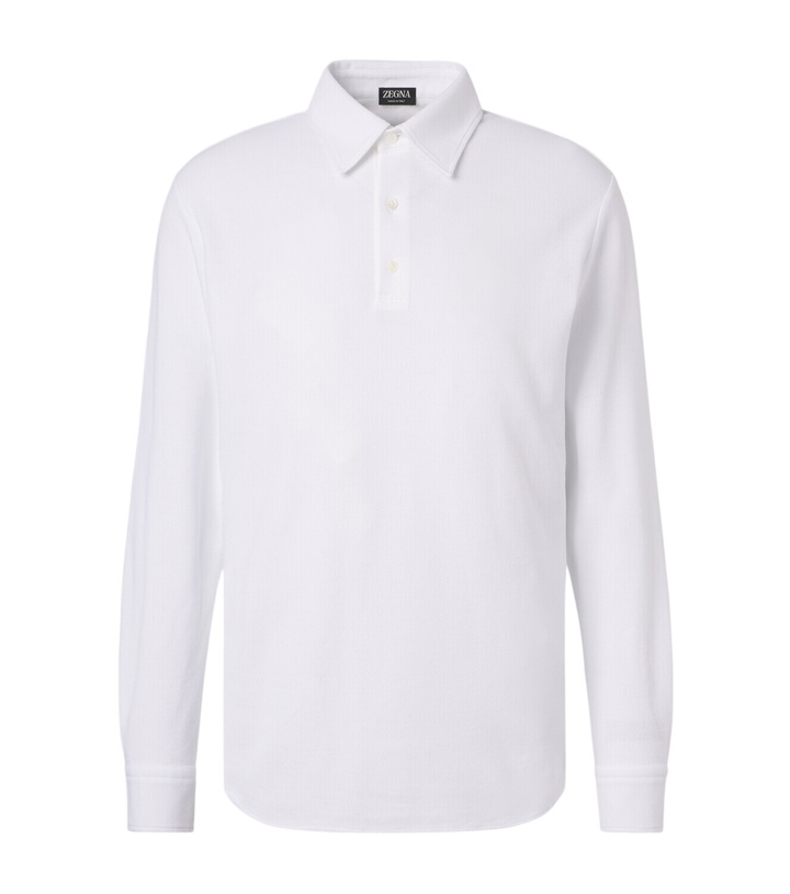 Photo: Zegna Cotton piqué polo shirt