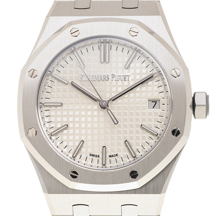 Photo: Audemars Piguet Royal Oak Automatic Silver Dial Mens Watch 15550ST.OO1356ST.01