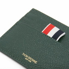 Thom Browne Men's 4 Bar Grained Card Holder in Dark Green