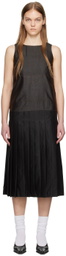 UMBER POSTPAST Brown Mud-Dyed Midi Dress