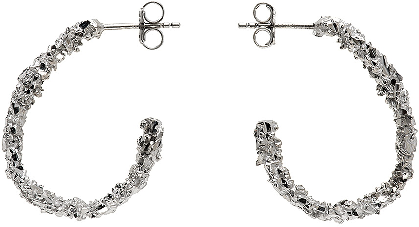 Veneda Carter Gold Medium VC003 Open Hoop Earrings Veneda Carter