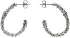 Veneda Carter Silver VC003 Medium Open Hoop Earrings
