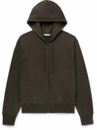 The Row - Roki Cotton and Cashmere-Blend Jersey Zip-Up Hoodie - Brown