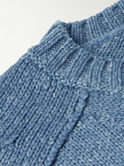 Zegna - Silk, Cashmere and Linen-Blend Sweater - Blue