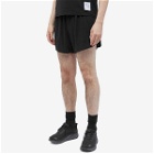 Satisfy Men's Space-O Mesh 2.5" Distance Shorts in Black