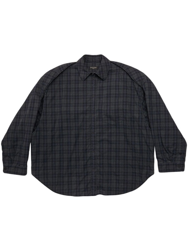 Photo: BALENCIAGA - Checked Flannel Shirt