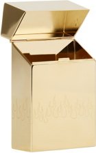 VETEMENTS Gold Flame Cigarette Case
