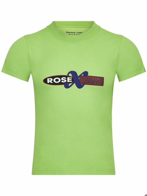 Photo: MARTINE ROSE - Rose X Change Cotton Jersey T-shirt
