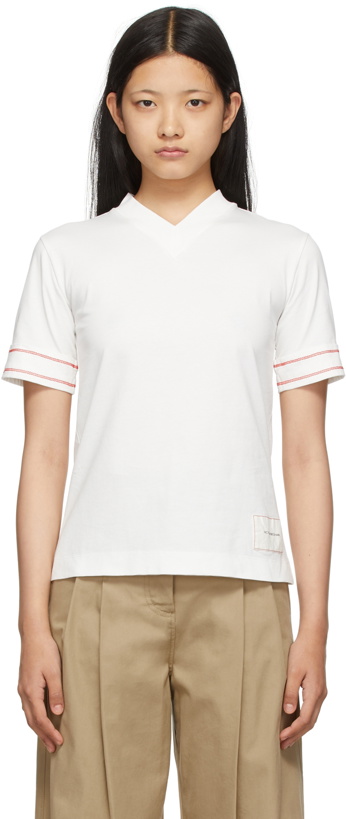 Photo: Victoria Beckham Two-Pack Off-White Classic T-Shirts