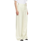 Róhe Off-White Mid-Waist Tailored Trousers