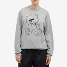 Undercover Women's Bear Logo Crew Neck Sweatshirt in Grey