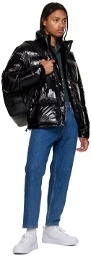Hugo Black Faux-Leather Backpack