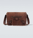 Balenciaga Le City Small suede messenger bag